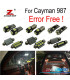 KIT 19 AMPOULES LED INTÉRIEUR POUR PORSCHE CAYMAN 987 05-12