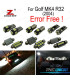 KIT 16 AMPOULES LED INTÉRIEUR POUR VOLKSWAGEN VW GOLF MK4 R32 LED 2004