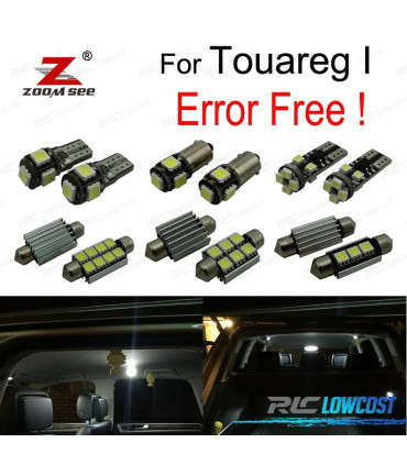KIT 18 AMPOULES LED INTÉRIEUR POUR VOLKSWAGEN VW TOUAREG I 7LA 7L6 7L7 2002-2009