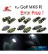 KIT 13 AMPOULES LED INTÉRIEUR POUR VOLKSWAGEN VW GOLF MK6 R GOLF R MKVI 2012-2013