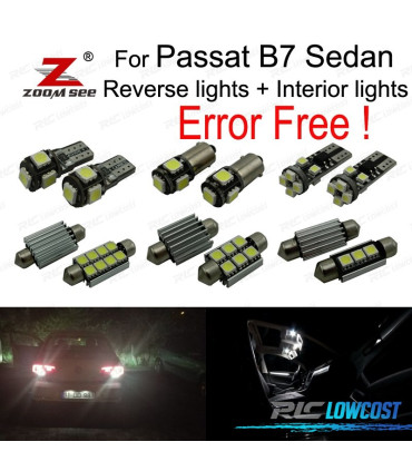 KIT 18 AMPOULES LED INTÉRIEUR PASSAT B7 BERLINE UNIQUEMENT 12-15