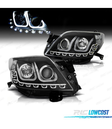 PHARES TOYOTA LAND CRUISER FJ150 09-13 LED DIURNES NOIR
