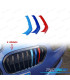 BANDES DE CALANDRE TRICOLOR POUR BMW M SÉRIE 1 F20 F21 LCI 15- 9 LAMES