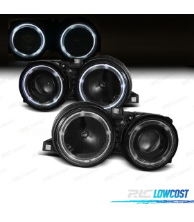 PHARES BMW E30 82-94 ANGEL EYES FUMÉ
