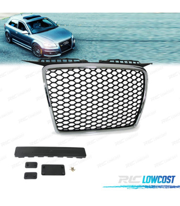 CALANDRE AUDI A3 8P 8PA 05-08 LOOK RS CHROME