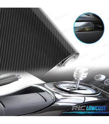 ROULEAU DE FILM EN CARBONE 5D NOIR BRILLANT