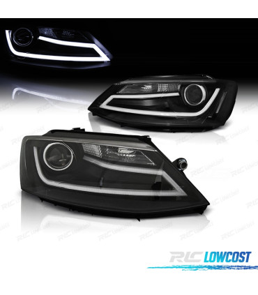 PHARES VOLKSWAGEN VW JETTA 11-18 LED DAYLIGHT FOND NOIR