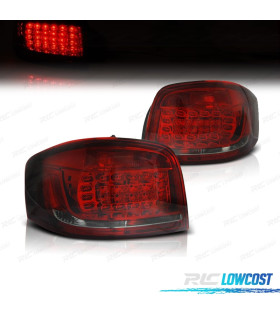 FEUX ARRIÈRE AUDI A3 8P 08-12 LED ROUGE FUMÉ