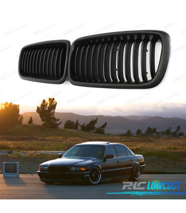 CALANDRES BMW E38 99-01 LOOK M NOIR MAT