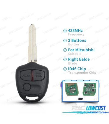 KIT CLÉS POUR MITSUBISHI LANCER OUTLANDER SHOGUN PAJERO