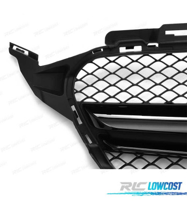 GRILLE MERCEDES W205 14-18 LOOK AMG C63 CAMÉRA NOIR BRILLANT