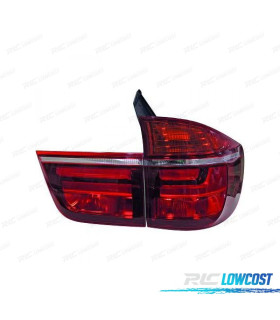 FEUX ARRIÈRE BMW X5 E70 07-10 LED TUBELIGHT ROUGE FUMÉ