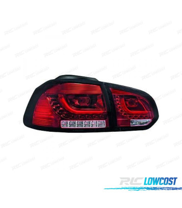 FEUX ARRIÈRE VOLKSWAGEN VW GOLF VI LIMOUSINE 08-12 LED ROUGE