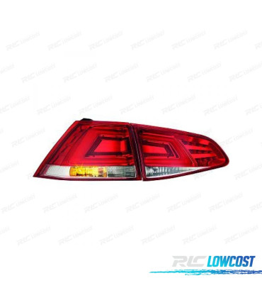 FEUX ARRIÈRE VOLKSWAGEN VW GOLF 7 LIMOUSINE 12-17 LED ROUGE