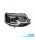 PHARES POUR VOLKSWAGEN VW T5 MULTIVAN CARAVELLE 09-15 NOIR CHROMÉ
