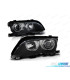 PHARES BMW E46 01-05 LED ANGEL EYES NOIR
