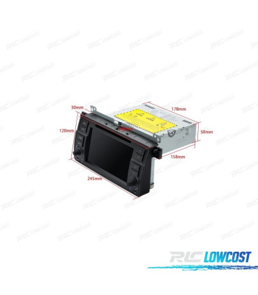 AUTORADIO 2DIN GPS ANDROID 13 POUR BMW SÉRIE 3 E46 ÉCRAN TACTILE 7"