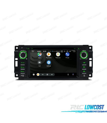 AUTORADIO GPS ANDROID 11 POUR JEEP DODGE CHRYSLER