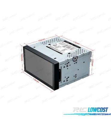 AUTORADIO 7" GPS ANDROID 10 UNIVERSEL 2DIN MULTIMÉDIA