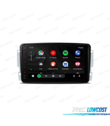 AUTORADIO GPS ANDROID 12 POUR MERCEDES VIANO VITO C W203 A W168 CLK C209 W209 G W463 98-06