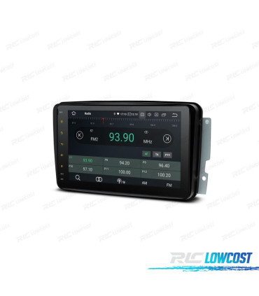 AUTORADIO GPS ANDROID 12 POUR MERCEDES VIANO VITO C W203 A W168 CLK C209 W209 G W463 98-06