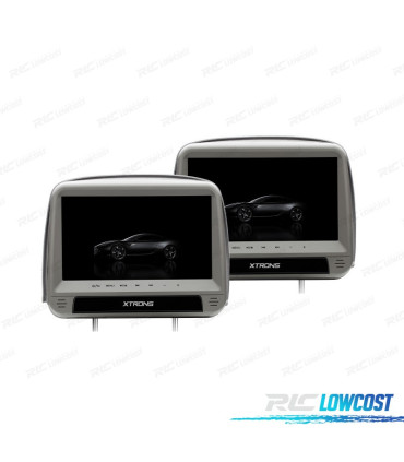 APPUI-TÊTE MULTIMÉDIA 9" GRIS