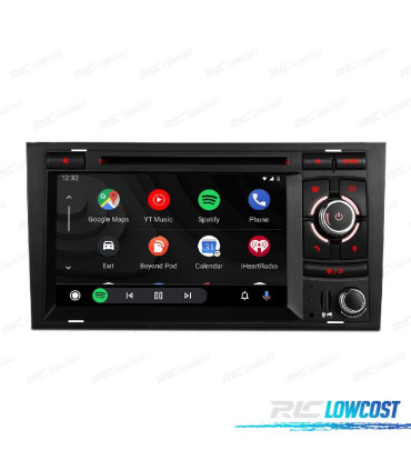 AUTORADIO GPS ANDROID 12 POUR AUDI A4 B6 B7 00-08 SEAT EXEO 08-12