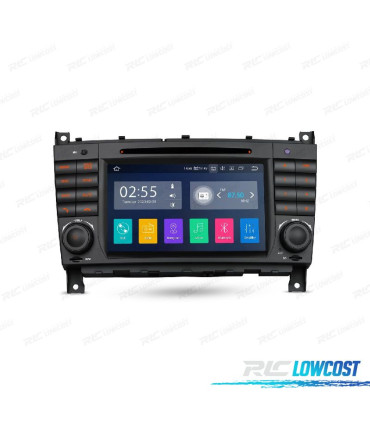 AUTORADIO GPS ANDROID 10 POUR MERCEDES W203 04-07 W209 04-06 W463 06-08