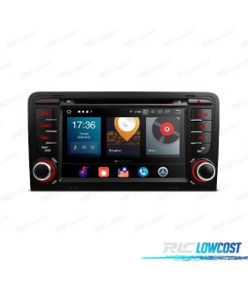 AUTORADIO GPS ANDROID 12 POUR AUDI A3 8P 8PA SPORTBACK 03-12 B