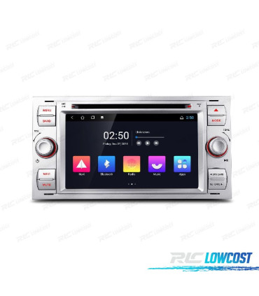 AUTORADIO GPS ANDROID 12 POUR FORD FOCUS C-MAX FIESTA GALAXY KUGA MONDEO S-MAX TRANSIT