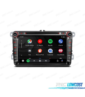 AUTORADIO GPS ANDROID 12 DVD MULTIMEDIA VW, POUR SEAT, SKODA