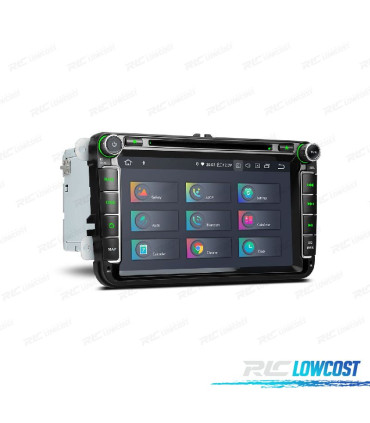 AUTORADIO GPS ANDROID 12 DVD MULTIMEDIA VW, POUR SEAT, SKODA