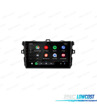 AUTORADIO GPS ANDROID 10 POUR TOYOTA COROLLA 07-13