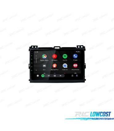 AUTORADIO GPS ANDROID 12 POUR TOYOTA LAND CRUISER 02-09