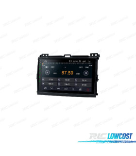AUTORADIO GPS ANDROID 12 POUR TOYOTA LAND CRUISER 02-09