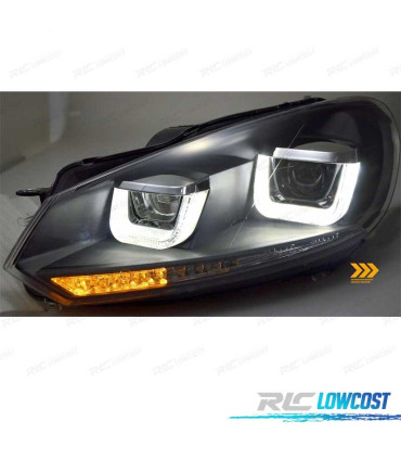 PHARES POUR VOLKSWAGEN VW GOLF VI LIMOUSINE 08-12 FULL LED DYNAMIQUE ANGEL EYES