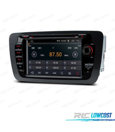 AUTORADIO GPS LCD TACTILE 7" POUR SEAT IBIZA 6J MK4 ANDROID 11 Y CARPLAY