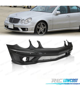 PARE CHOCS FRONTAL MERCEDES CLASSE E W211 06-09 LOOK AMG +ANTI-BROUILLARD