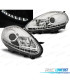 PHARES LED DRL DAYLIGHT FIAT PUNTO EVO 09-11 CHROMÉ
