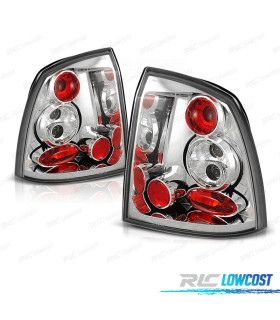 FEUX ARRIÈRE POUR OPEL ASTRA G 3P 5P 97-04 FOND CHROMÉ