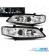PHARES POUR OPEL VECTRA B 96-98 ANGEL EYES LED FOND CHROMÉ