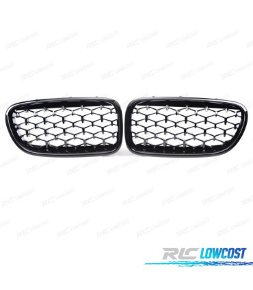 CALANDRES BMW F10 F11 10-13 DIAMANT NOIR BRILLANT