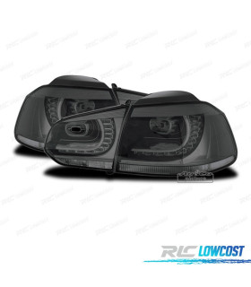 FEUX ARRIÈRE VOLKSWAGEN VW GOLF 6 08- LED GRIS FUMÉ