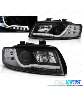 PHARES AUDI A4 00-04 TRU DRL TUBE LIGHTS NOIR