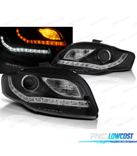 PHARES POUR AUDI A4 B7 04-08 NOIR