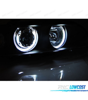 PHARES BMW E39 95-03 ANGEL EYES CCFL NOIR