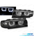PHARES BMW E38 94-01 ANGEL EYES LED NOIR