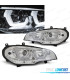 PHARES BMW X5 E70 07-13 LED YEUX ANGES CHROMÉ
