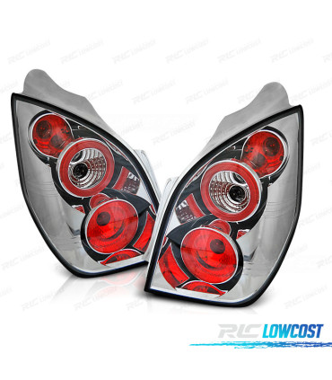 FEUX ARRIÈRE POUR CITROEN C2 03-10 CHROMÉ