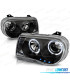 PHARES POUR CHRYSLER 300C 05-10 ANGEL EYES LED NOIR